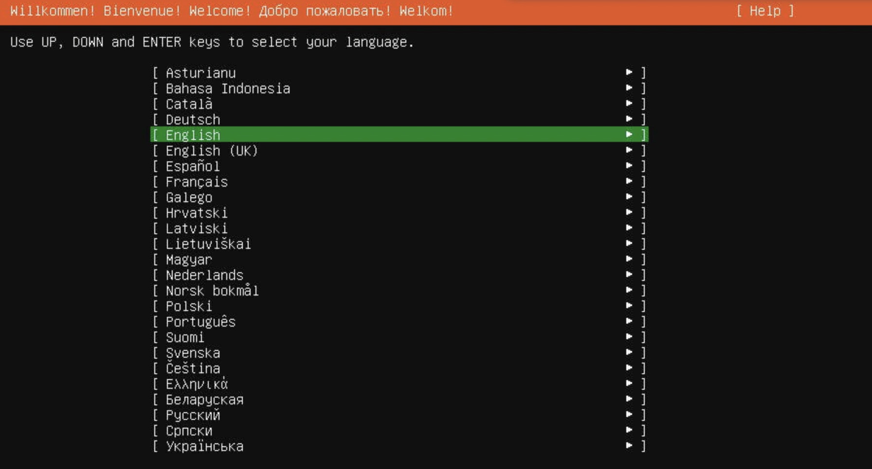 Select a language